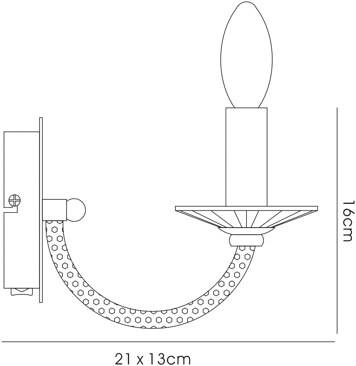 Elena Gold Crystal Wall Lights Diyas Armed Wall Lights